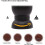 Manual Coffee Grinder with Ceramic Burrs, Hand Coffee Mill with 2 Containers Adjustable Coarseness 3