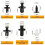 Universal plastic set for car door panels, clips and rivets with removal pliers 2