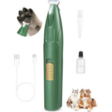 Dog clipper with LED light, low noise, for dogs and cats, paws, eyes, ears, face and body