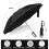 Compact, inverted, folding umbrella with carabiner - Black - Automatic - Fiberglass, Teflon 2