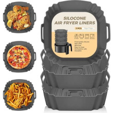 Silicone mold parts Airfryer accessories, reusable Airfryer baking paper without oil Airfryer basket