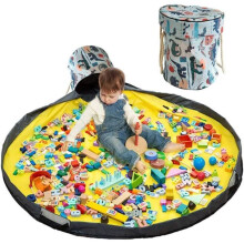 Storage bag for children's toys, play mat, storage basket for toys (dinosaur)