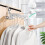 Foldable clothes hanger - White - ABS - 5 holes - Scandinavian design - Portable 3
