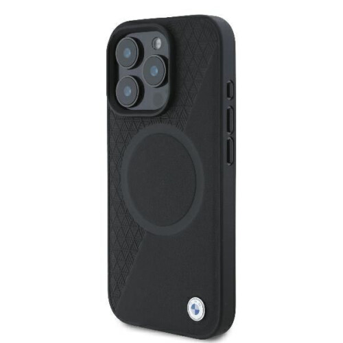 BMW Etui til iPhone 16 Pro BMW Hardcover Læder MagSafe sort 1