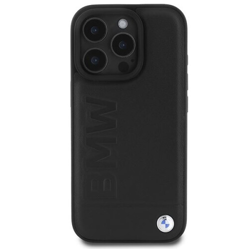 BMW BMW Leather Hot Stamp Case for iPhone 16 Pro Max 6.9" Black 2