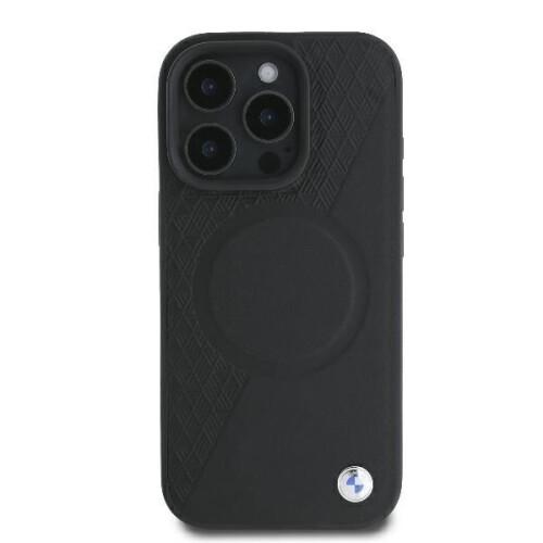 BMW Etui til iPhone 16 Pro BMW Hardcover Læder MagSafe sort 2