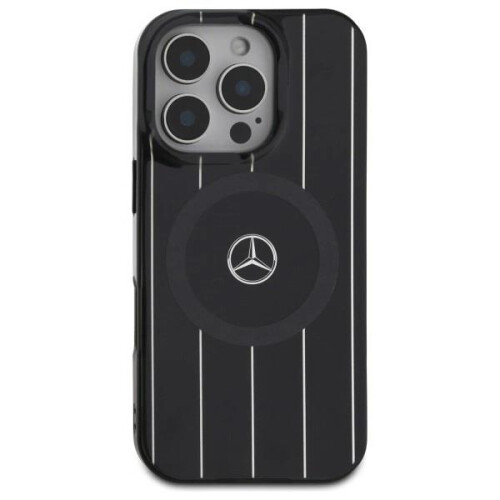 Mercedes-Benz Mercedes MB Double Layer Crossed Lines Case for iPhone 16 Pro Black 2