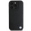 BMW BMW Signature Leather Crossing Lines Pattern Case for iPhone 16 Pro 6.3" Black 3