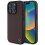 Mercedes-Benz Mercedes MB Wood Imitation Leather Case for iPhone 16 Pro Max Red 1