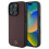 Mercedes-Benz Mercedes Textured And Plain Leather Case for iPhone 16 Pro Max Red 1