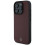Mercedes-Benz Mercedes Textured And Plain Leather Case for iPhone 16 Pro Max Red 2