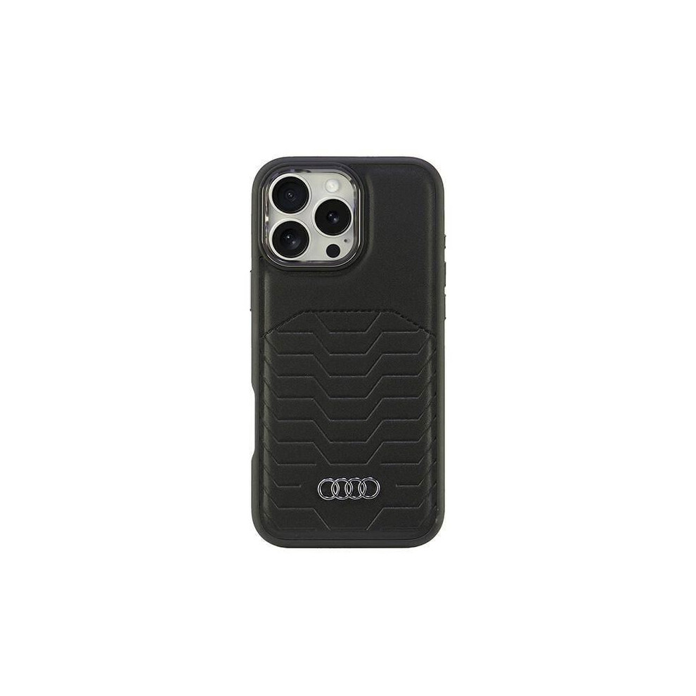 Audi Synthetic Leather Hardcase With Magsafe For Iphone 16 Pro Max 6.9" - Au-Tpupcmip16pm-Gt/D3-Bk Black 6955250227636