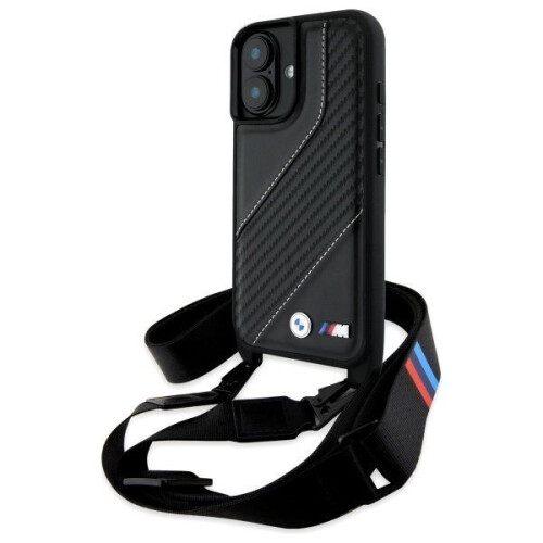 BMW Etui til iPhone 16 6,1" BMW Hardcase M Edition Carbon Stripe