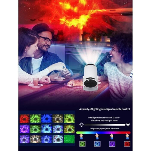 Black hole star projector, night light for children's rooms with adjustable speed and brightness 1