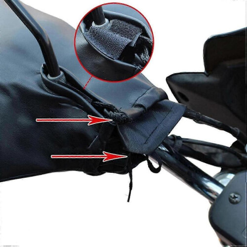 Winter Motorcycle Gloves, Scooter Sleeves Windproof Protective Warm Glove Installed on Handle 1