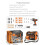 Children's Tool Set - 35-piece - Tool set with drill and tool bag for children from 3 years old 4