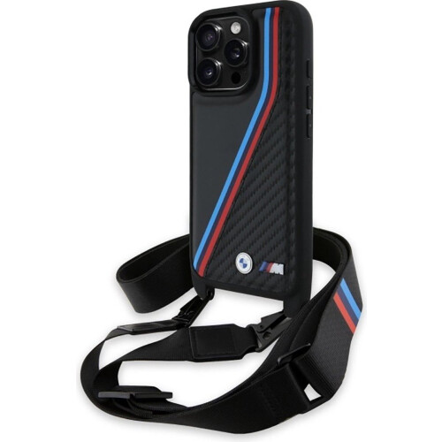 BMW Etui til iPhone 16 Pro BMW M Edition Carbon Lines & Strap 1