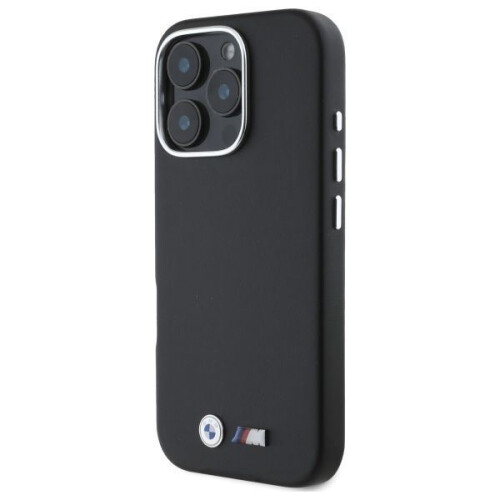 BMW iPhone 16 Pro BMW Hardcover Glat Metal Sort 1