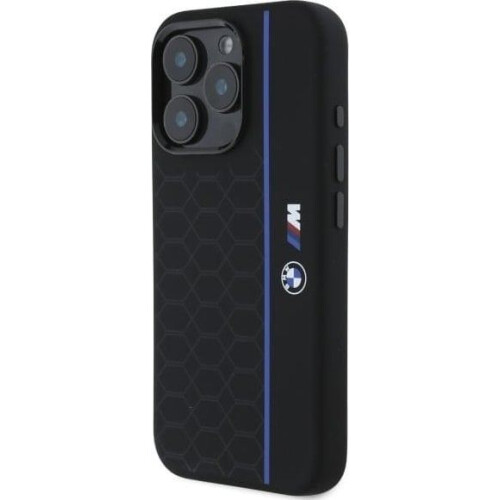 BMW Etui til iPhone 16 Pro 6,3" Silikone Hexagon MagSafe BMW sort 1