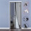Magnetic screen door with ultra-fine mesh, automatic closing, black, 100 x 220 cm 1