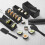 Sushi set, 10-piece plastic sushi set with fork and spatula, DIY sushi set, black 2