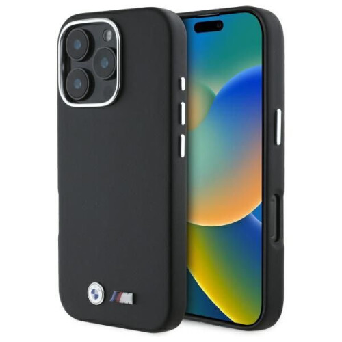 BMW iPhone 16 Pro Max BMW Hardcover Glat Metal Sort