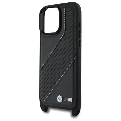 BMW BMW Hardcase Carbon Stripe & Strap-cover til iPhone 16 Pro Max 1