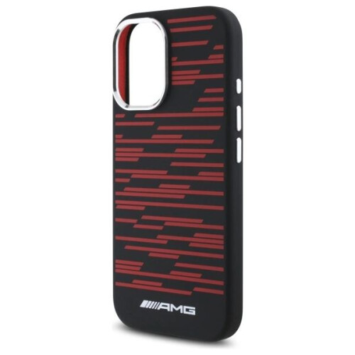 Mercedes-Benz Etui til iPhone 16, sort hårdt cover Silikone grafik MagSafe 1