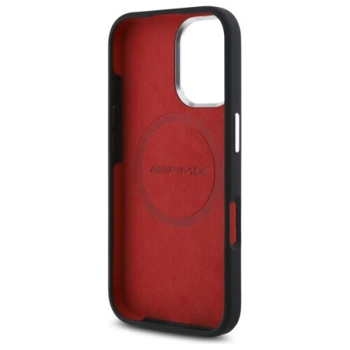 Mercedes-Benz Etui til iPhone 16, sort hårdt cover Silikone grafik MagSafe 2