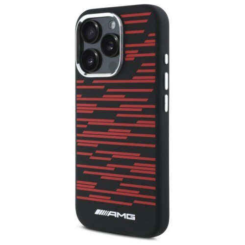 Mercedes-Benz iPhone 16 Pro MagSafe-cover, sort, hård silikone, 6,3" 1