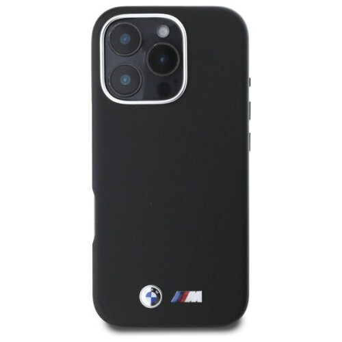 BMW iPhone 16 Pro Max BMW Hardcover Glat Metal Sort 2