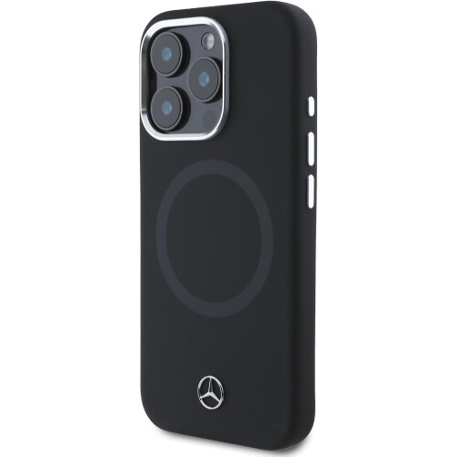 Mercedes-Benz iPhone 16 Pro Mercedes Silikone MagSafe-cover, sort 1