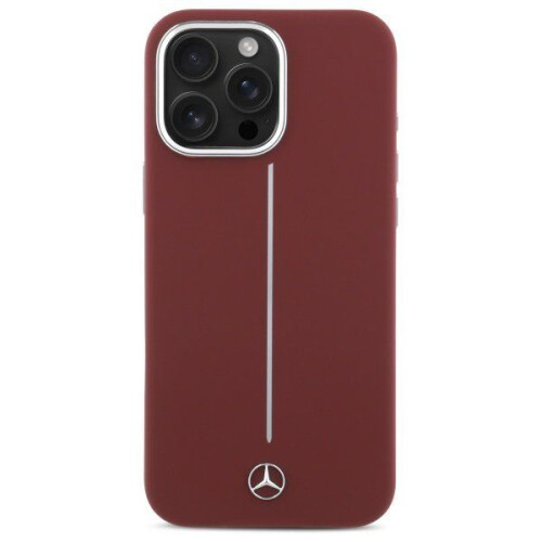 Mercedes-Benz iPhone 16 Pro Max Mercedes Silikon MagSafe Hülle Rot 2
