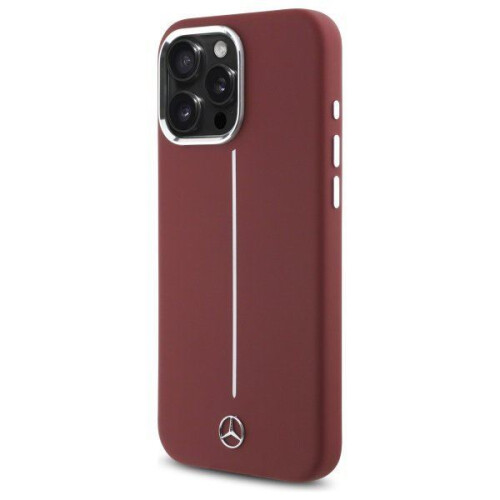 Mercedes-Benz iPhone 16 Pro Max Mercedes Silikon MagSafe Hülle Rot 1