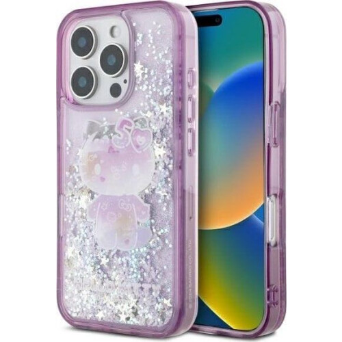 Hello Kitty iPhone 16 Pro Hello Kitty Liquid Glitter Cover Lilla