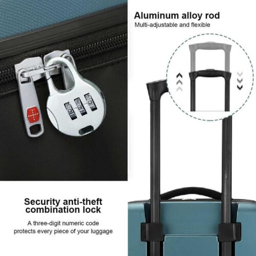 Foldable cabin suitcase - BRAND - 52 cm - Polycarbonate - 4 wheels - Lightweight and durable 1