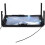 A4 Full Page Reading Magnifier Hands Free Rectangular Standing Magnifier with 4 LED Lamp 3X 5