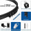 LECOO Folding curtain rod - 5 meters - Flexible - Stable - Black 2