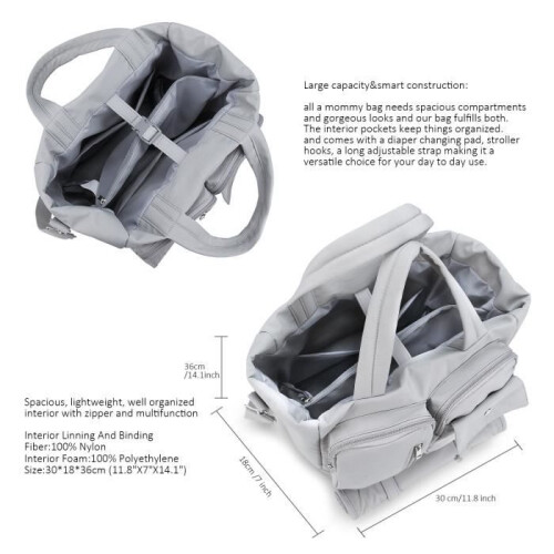 Multifunctional changing backpacks with changing mat and stroller hooks for mums and dads 2