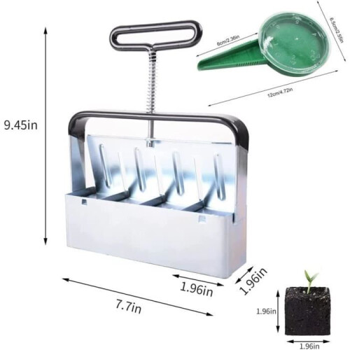 5cm Manual Soil Blocks Seedling Press Seed Planter Seed Planting Tool for Outdoor Garden 2