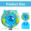 Inflatable baby swimming ring for 6-36 months with seat 2