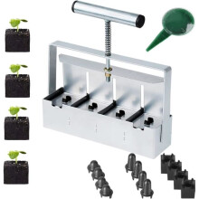 5cm Manual Soil Blocks Seedling Press Seed Planter Seed Planting Tool for Outdoor Garden