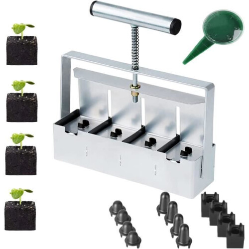 5cm Manual Soil Blocks Seedling Press Seed Planter Seed Planting Tool for Outdoor Garden
