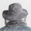 Beekeeper's hat with integrated mosquito net and face protection - Light gray 4
