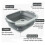 in 1 multifunctional folding cutting board draining basket draining rack vegetable draining rack plastic sink 4
