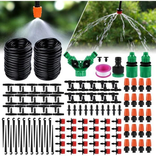 Garden irrigation system, 30m automatic irrigation system, drip irrigation set, garden irrigation
