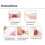 24 Pieces Natural Artificial Nails Full Coverage Various Patterns French Manicure Ballerina Nail Art Suitable 3