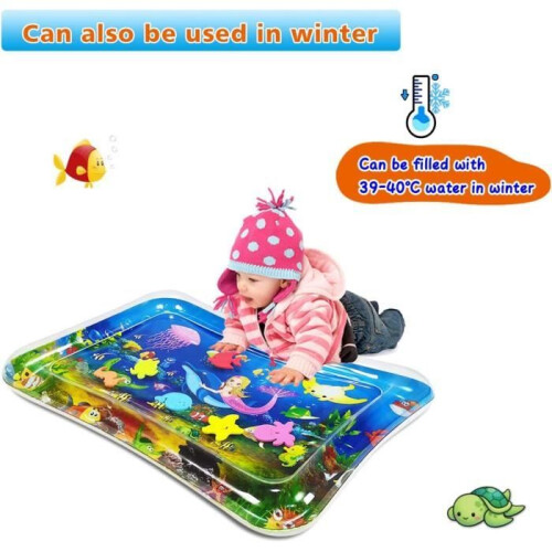 Inflatable Baby Water Mat – Waterproof PVC – Fun Activity Center – Mermaid 2