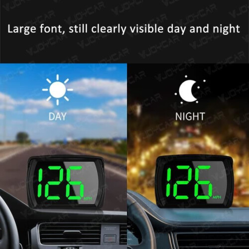 2.8 inch Digital Car Speedometer Head Up Display with GPS Plug and Play KMH 2023 2