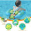 Inflatable baby swimming ring – with removable sunshade – environmentally friendly PVC – green 3